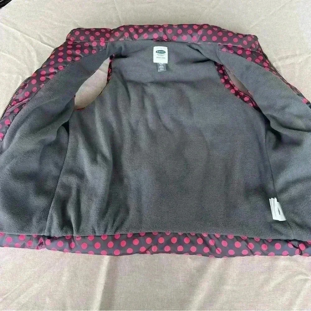 Old Navy kids Frost Free polka dot vest.